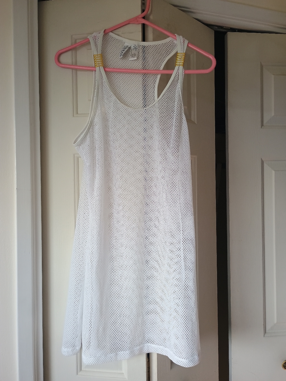Ingear White Mesh Racerback Tank
